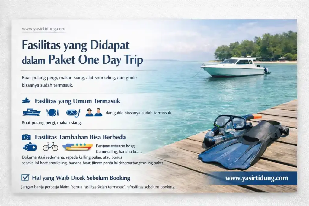 aktivitas dan fasilitas pulau seribu 1 hari