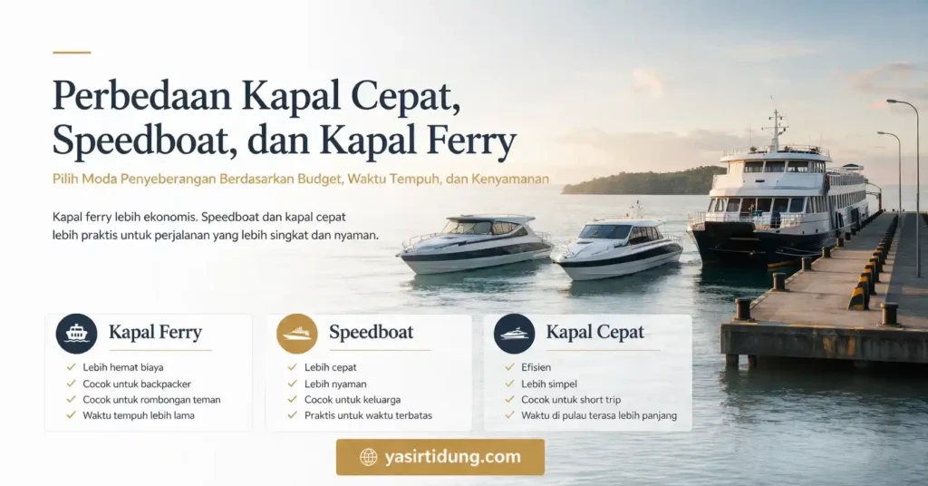 Tips Wisata Pulau Seribu 2 Hari 1 Malam perbedaan transfortasi